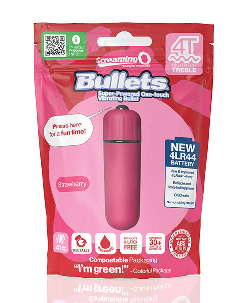 Super Powered One Touch  Vibrating Bullet - Blueberry