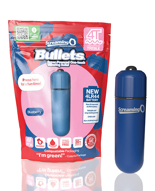 Super Powered One Touch  Vibrating Bullet - Blueberry Blueberry