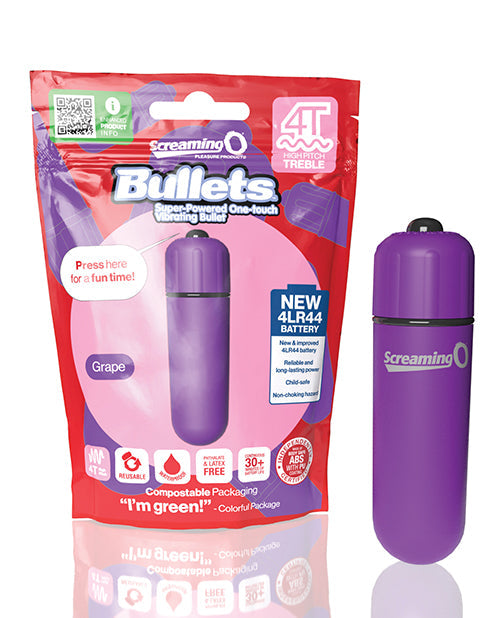 Super Powered One Touch  Vibrating Bullet - Blueberry Grape