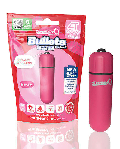 Super Powered One Touch  Vibrating Bullet - Blueberry Strawberry