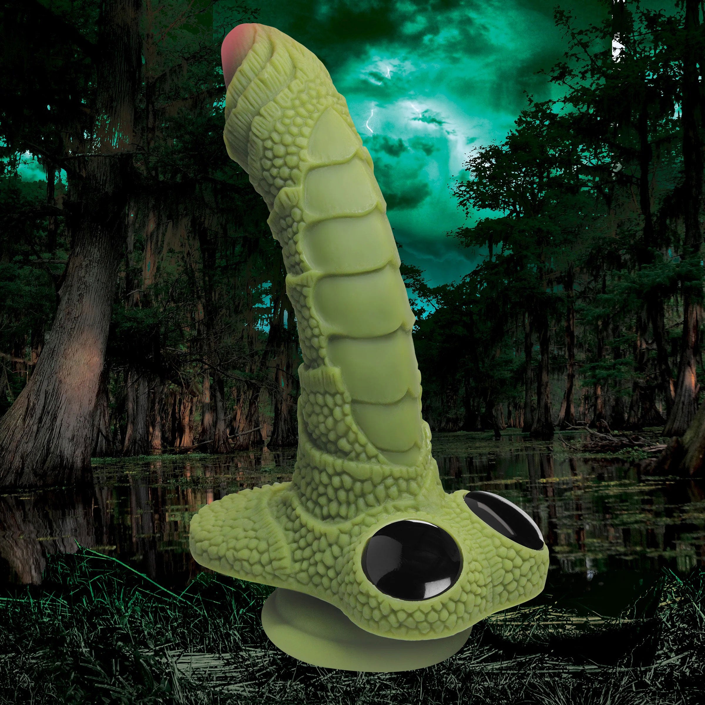 Swamp Monster Green Scaly Fantasy Dildo by Creature Cocks