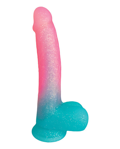 Sweet Sex 8.5" Lollicock Cotton Candy Fantasy Dildo - Multi Color