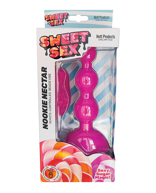 Sweet Sex Nookie Nectar Beads Vibrator W/remote - Magenta