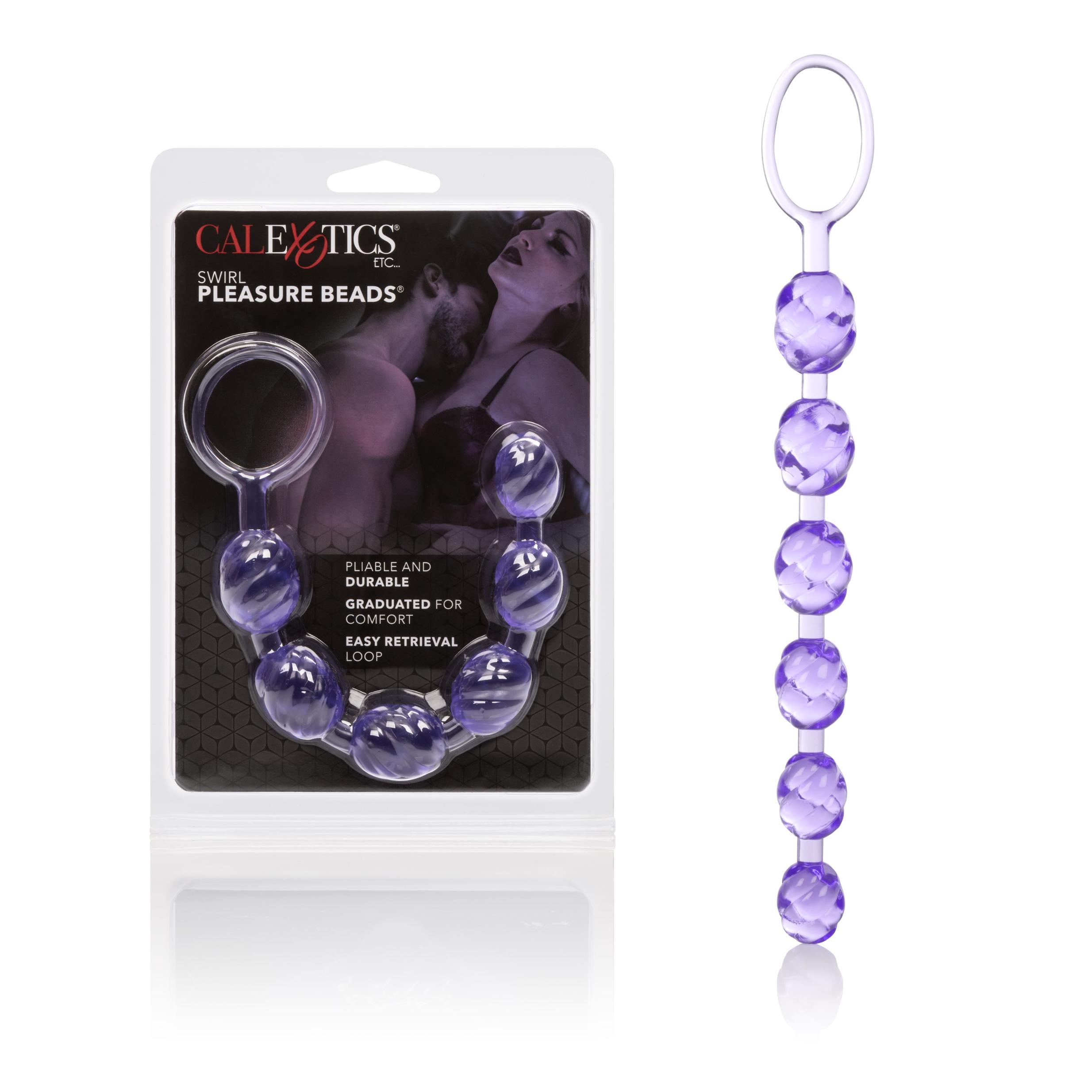 Swirl Pleasure Beads Purple