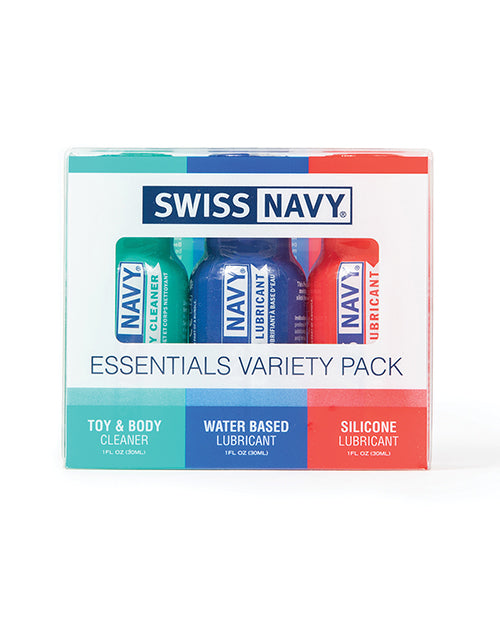 Swiss Navy Essentials Variety Pack Of 3 - 1 Oz