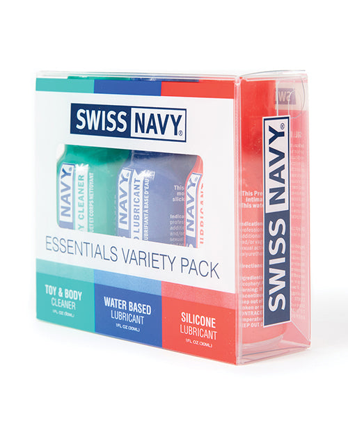 Swiss Navy Essentials Variety Pack Of 3 - 1 Oz