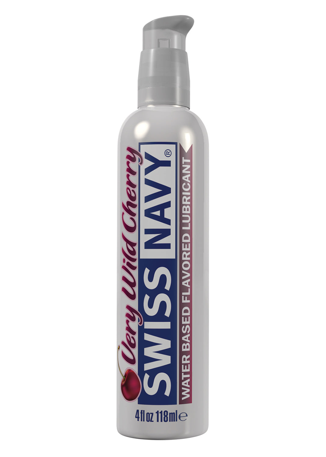 Swiss Navy Flavors Water Based Lubricant - 4 Fl. Oz. Very Wild Cherry