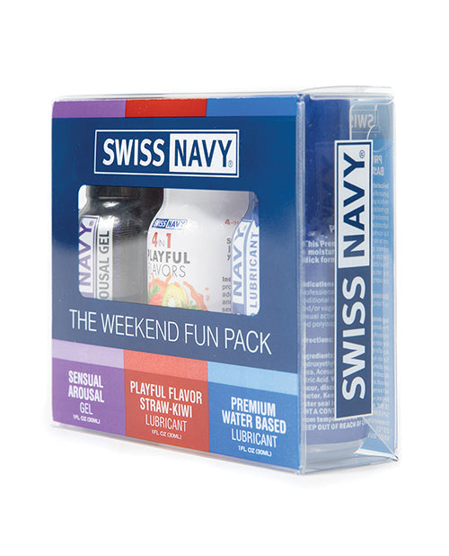 Swiss Navy Weekend Fun Pack Of 3 - 1 Oz