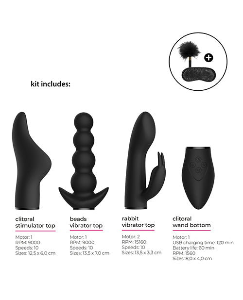 Switch Pleasure Kit #6 - Vibrator - Shots America Black