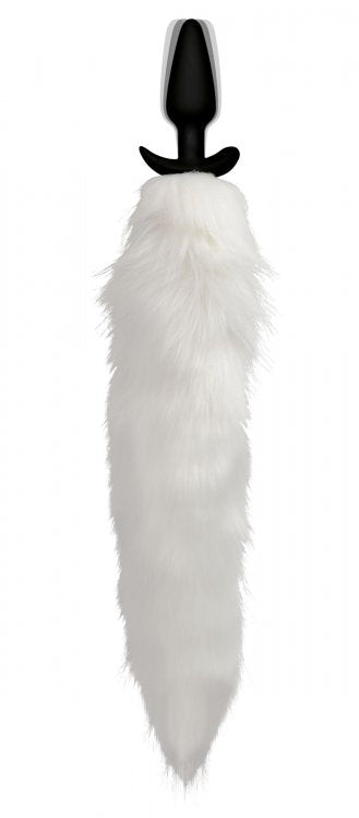Tailz Vibrating White Fox Tail Slender Anal Plug | ThatMood Tailz Vibrating White Fox Tail Slender Anal Plug | ThatMood