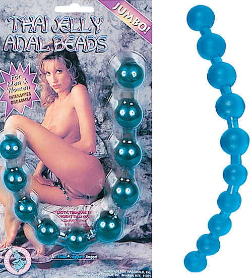 Thai Jelly Anal Beads Blue