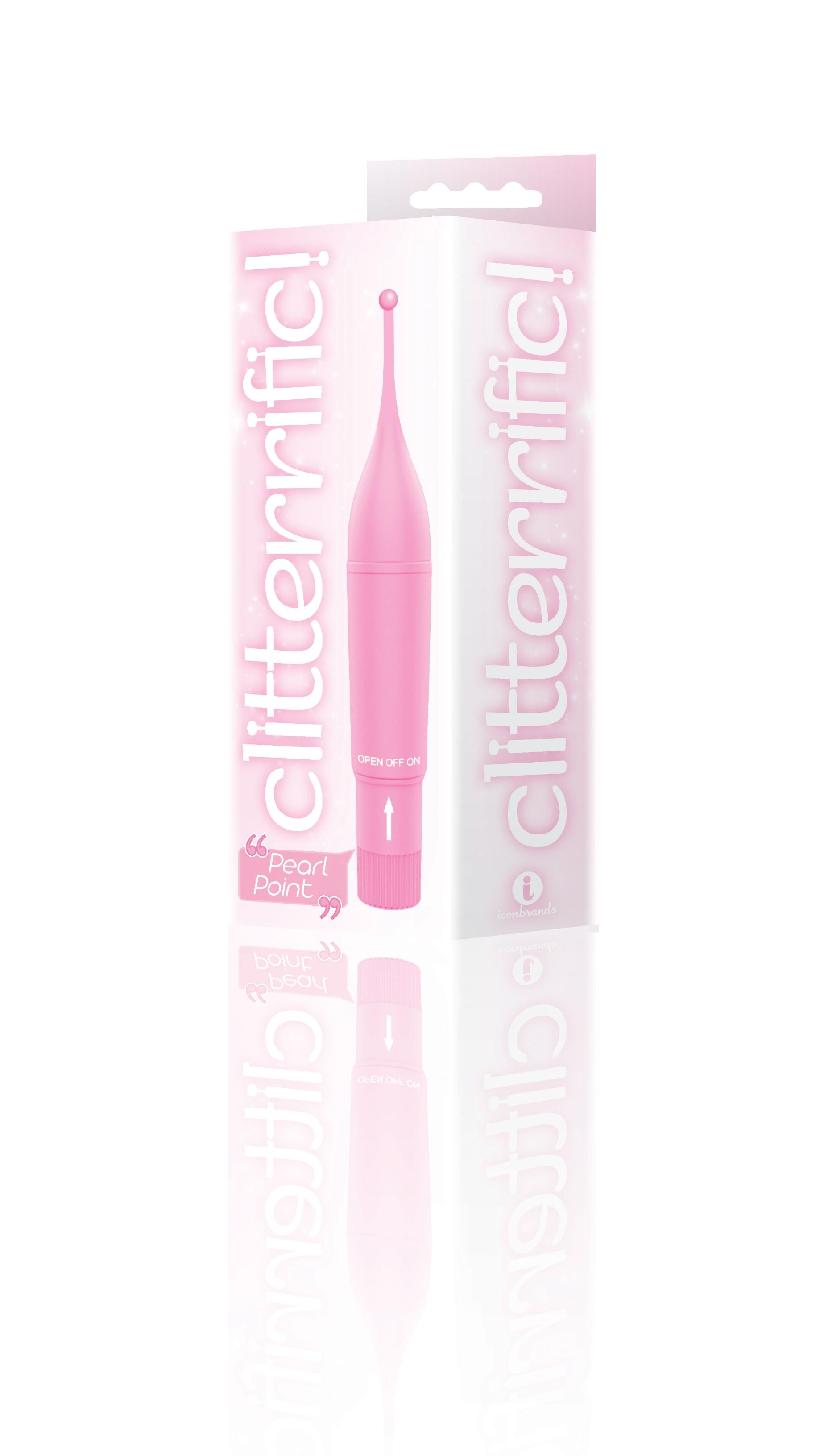 The 9's Clitterific! Pearl Point Clitoral Stimulator - Pink