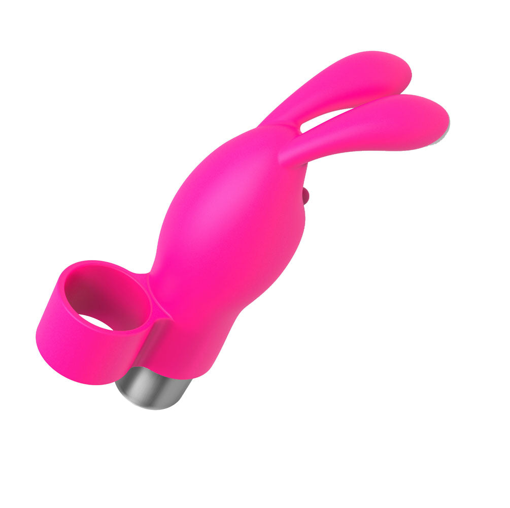 The 9's Flirt Finger Bunny Finger Vibrator - Purple