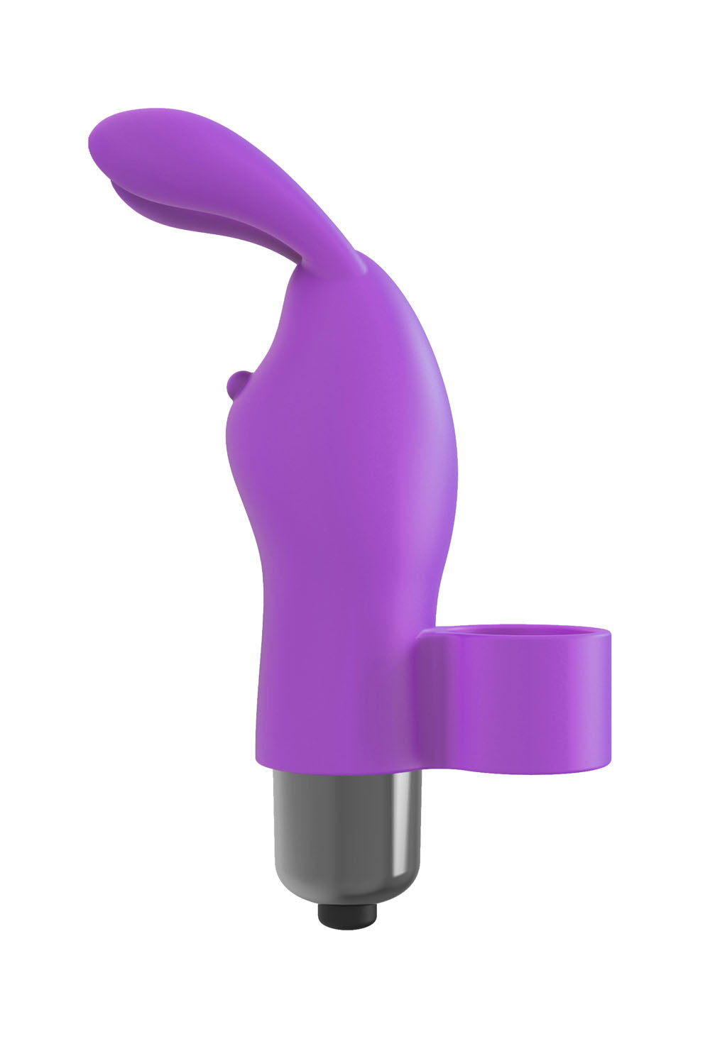 The 9's Flirt Finger Bunny Finger Vibrator - Purple Purple