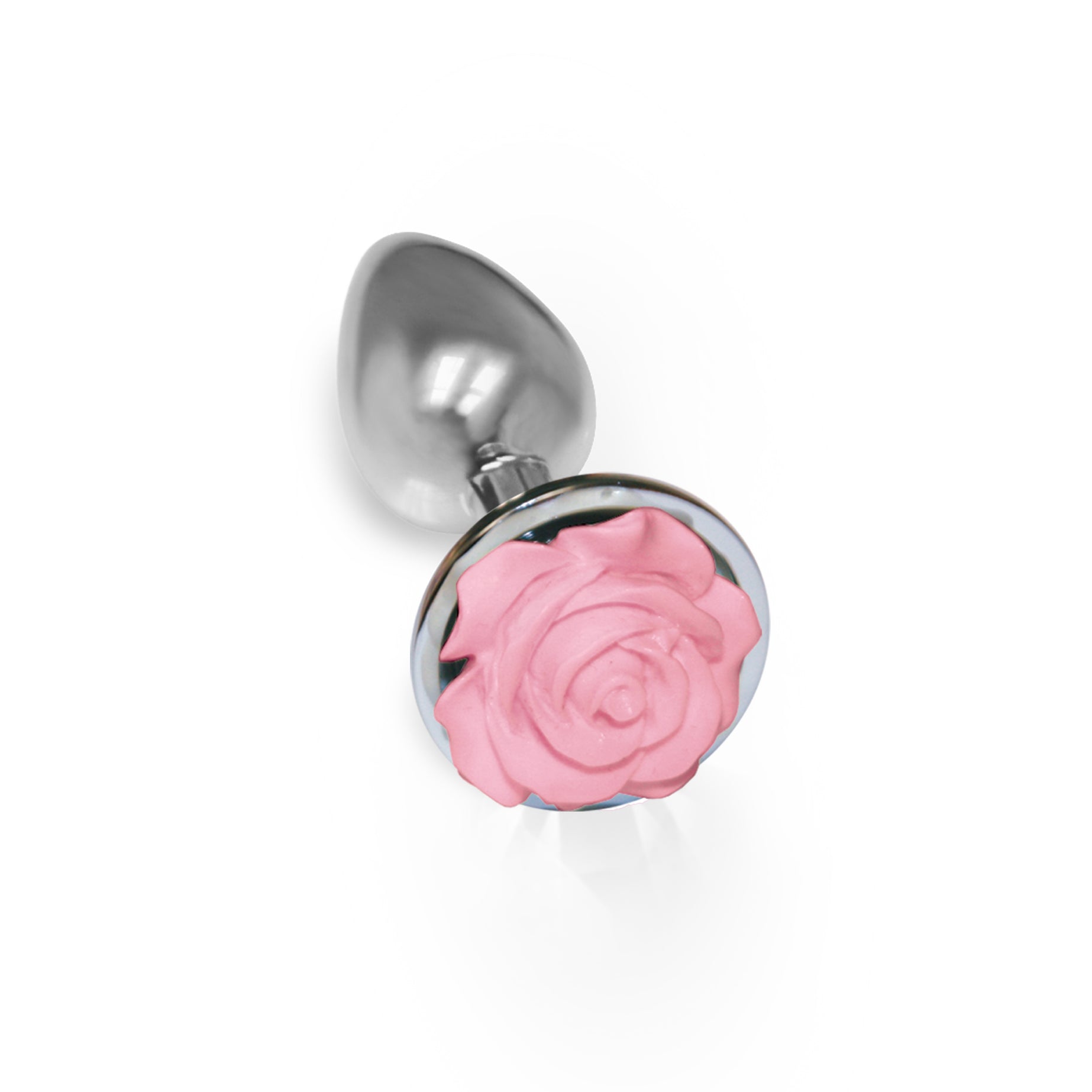 The 9's The Silver Starter Rose Floral Stainless Steel Butt Plug