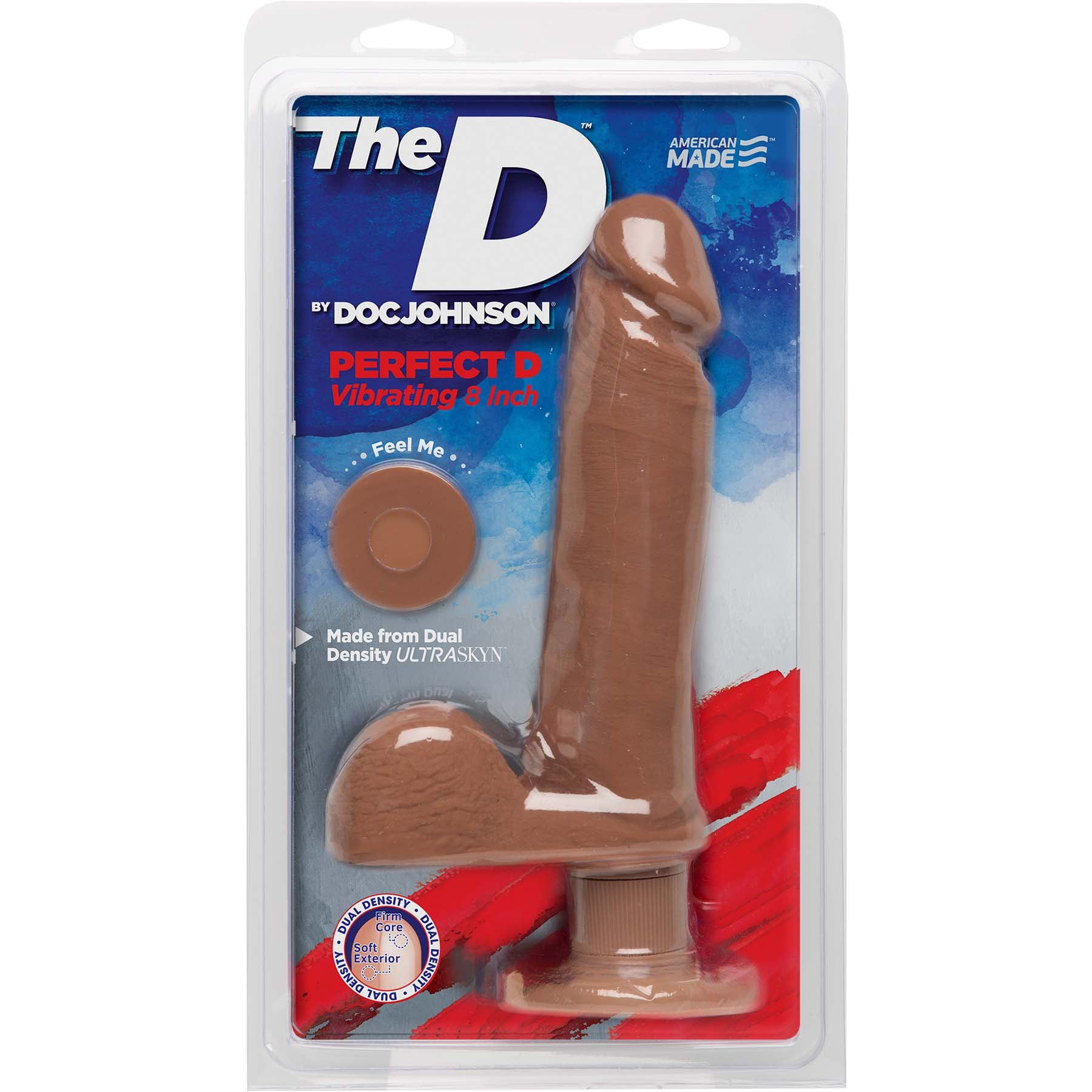 The D - Perfect D Vibrating 8&quot Caramel