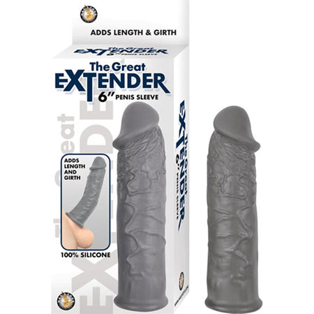 The Great Extender 6 Penis Sleeve Grey