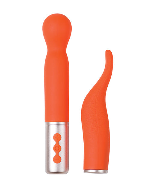 The Naughty Collection Interchangeable Heads Vibrator - Bundle Coral