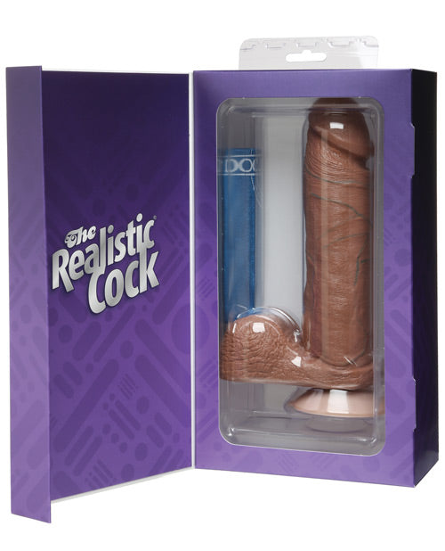 The Realistic Cocks 8 Inch - Brown Brown