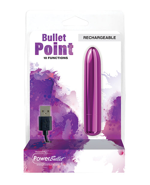 The Rose Pink Rechargeable Suction Bullet Vibrator