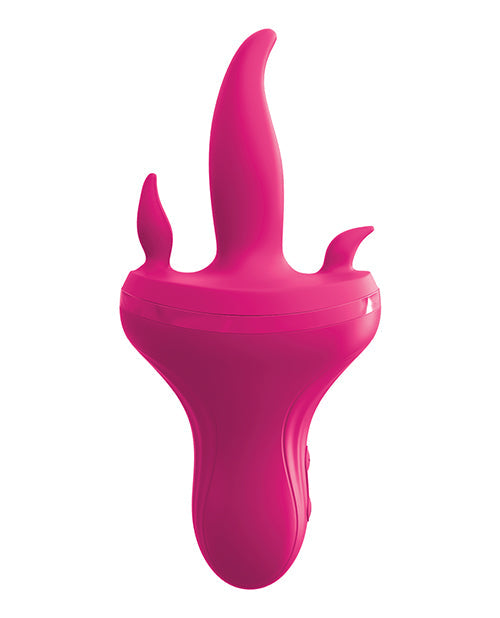 Threesome Holey Trinity Triple Tongue Vibrator -  Pink