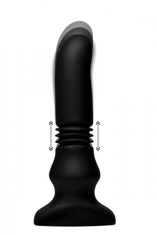 Thunderplugs Silicone Vibrating & Thrusting Plug W/ Remote Control