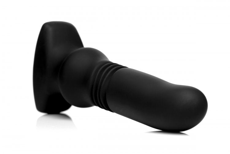 Thunderplugs Silicone Vibrating & Thrusting Plug W/ Remote Control