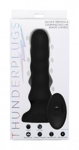 Thunderplugs Vibrating & Squirming Silicone Plug W/ Remote Control