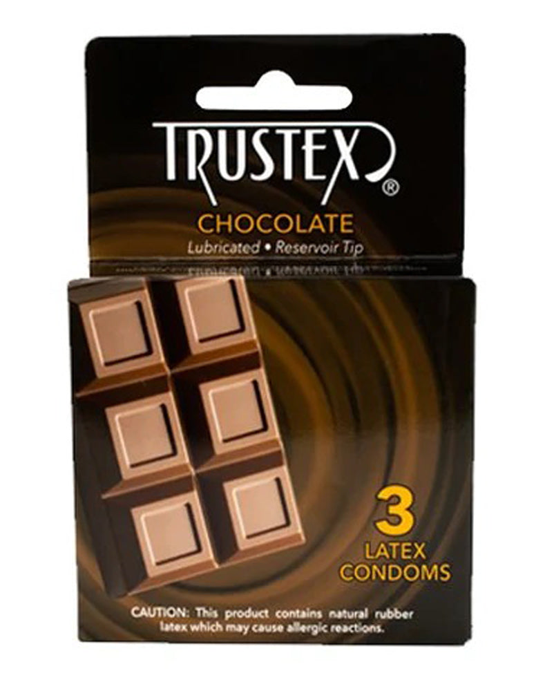 Trustex Flavored Lubricated Condoms Chocolate / 3