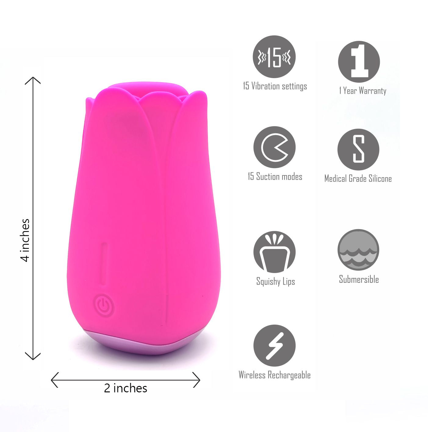 Tulip Pro Suction Vibrator Rechargeable