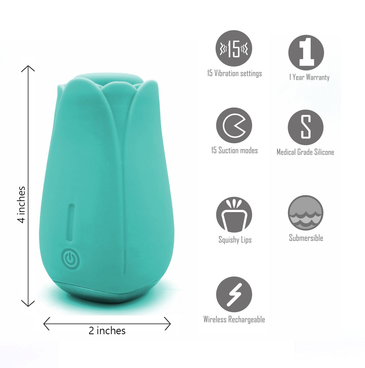 Tulip Pro Suction Vibrator Rechargeable