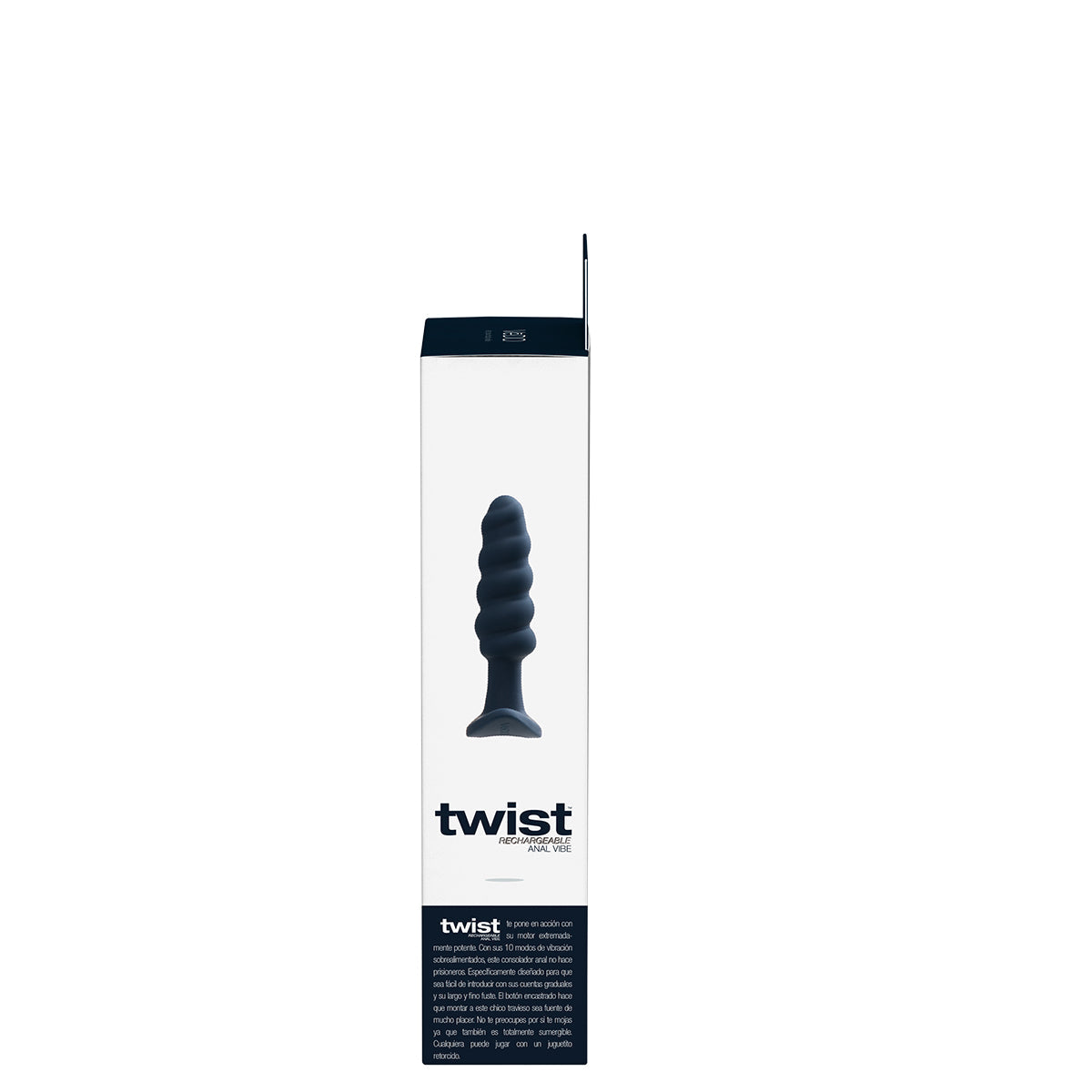 Twist Rechargeable Anal Vibe - Black Pearl