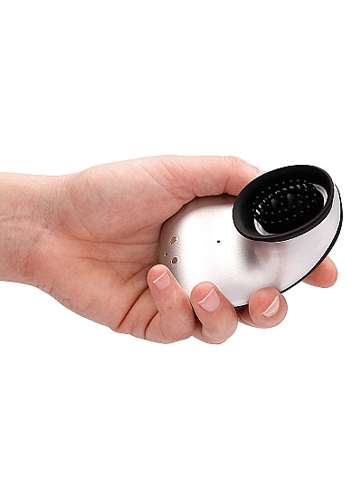 Twitch Hands Free Suction & Vibration Toy Silver