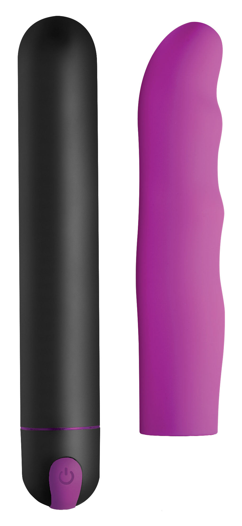 Ultimate Bliss XL Bullet with Silicone Wavy Sleeve - Purple