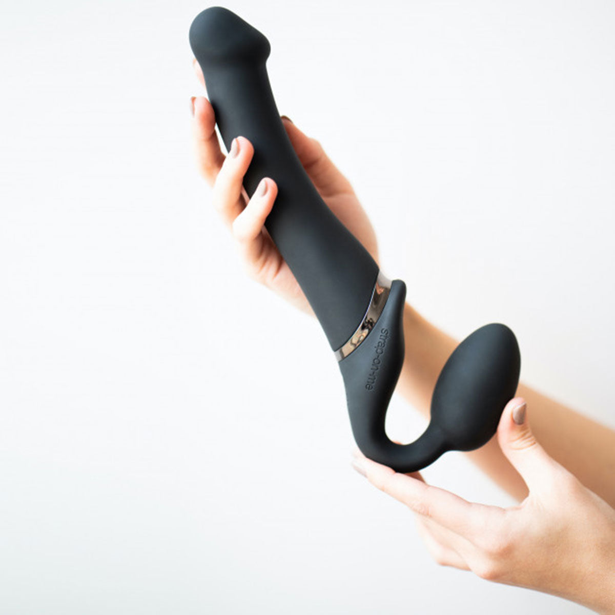 Ultimate double stimulation with Strap-On-Me Vibrator