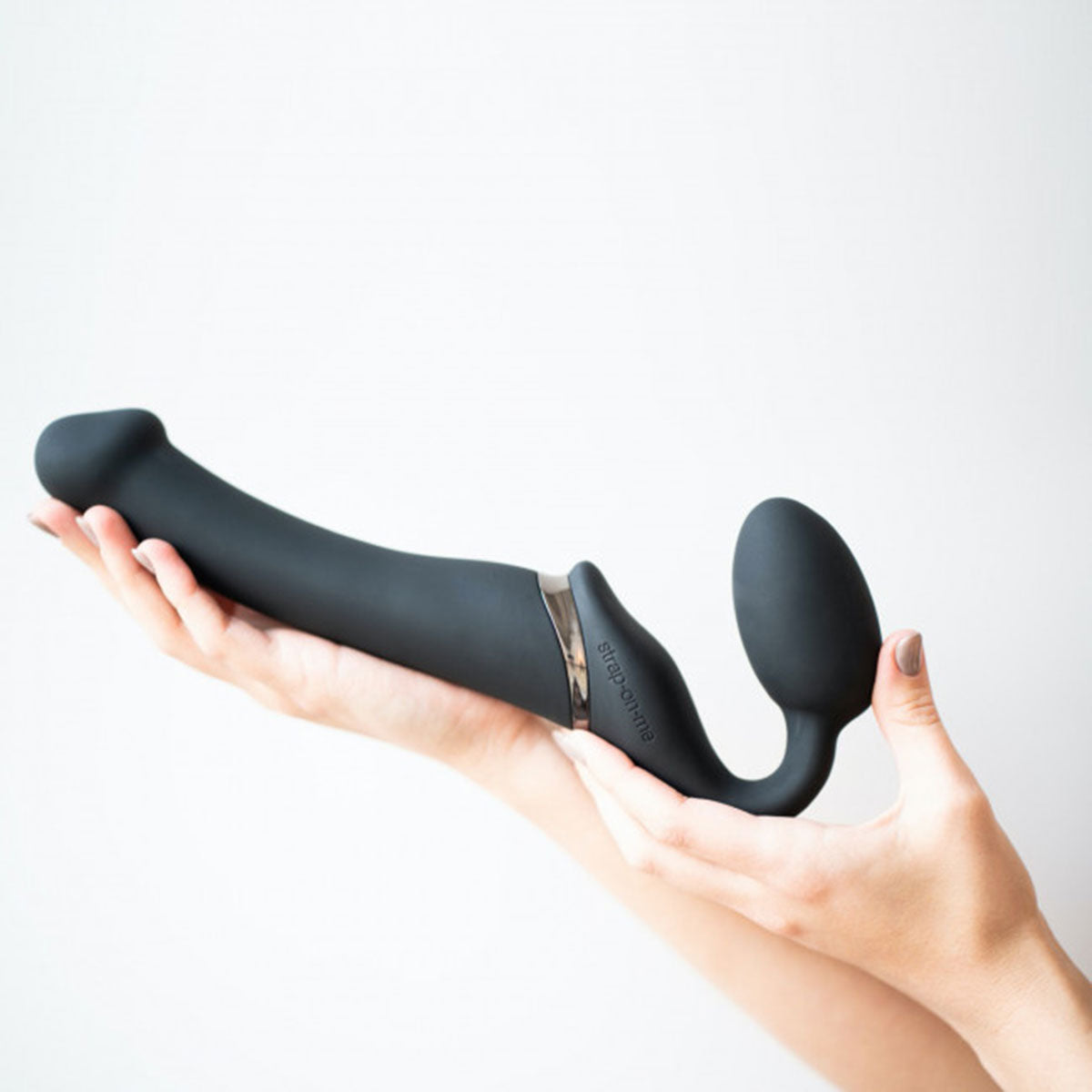 Ultimate double stimulation with Strap-On-Me Vibrator