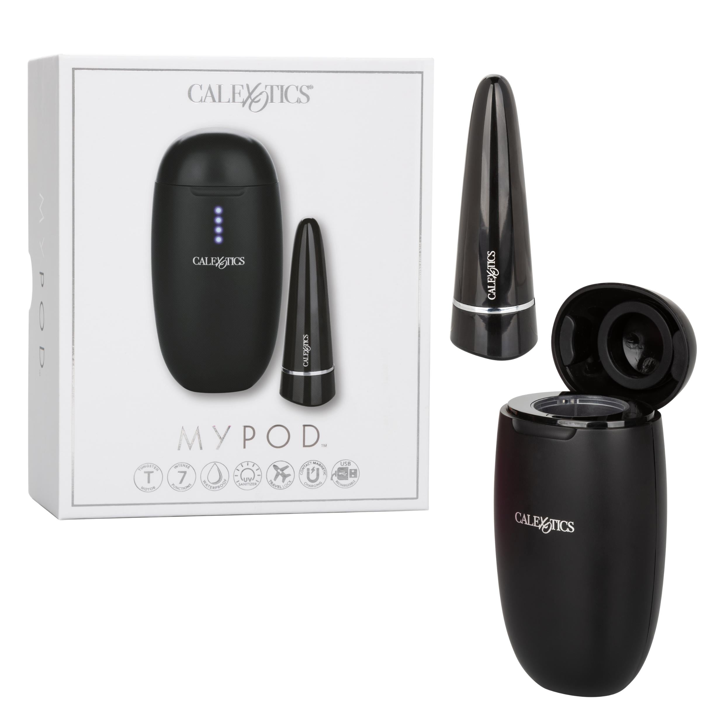 Ultimate My Pod - High-Tech, Portable, and Pleasure Massager Black