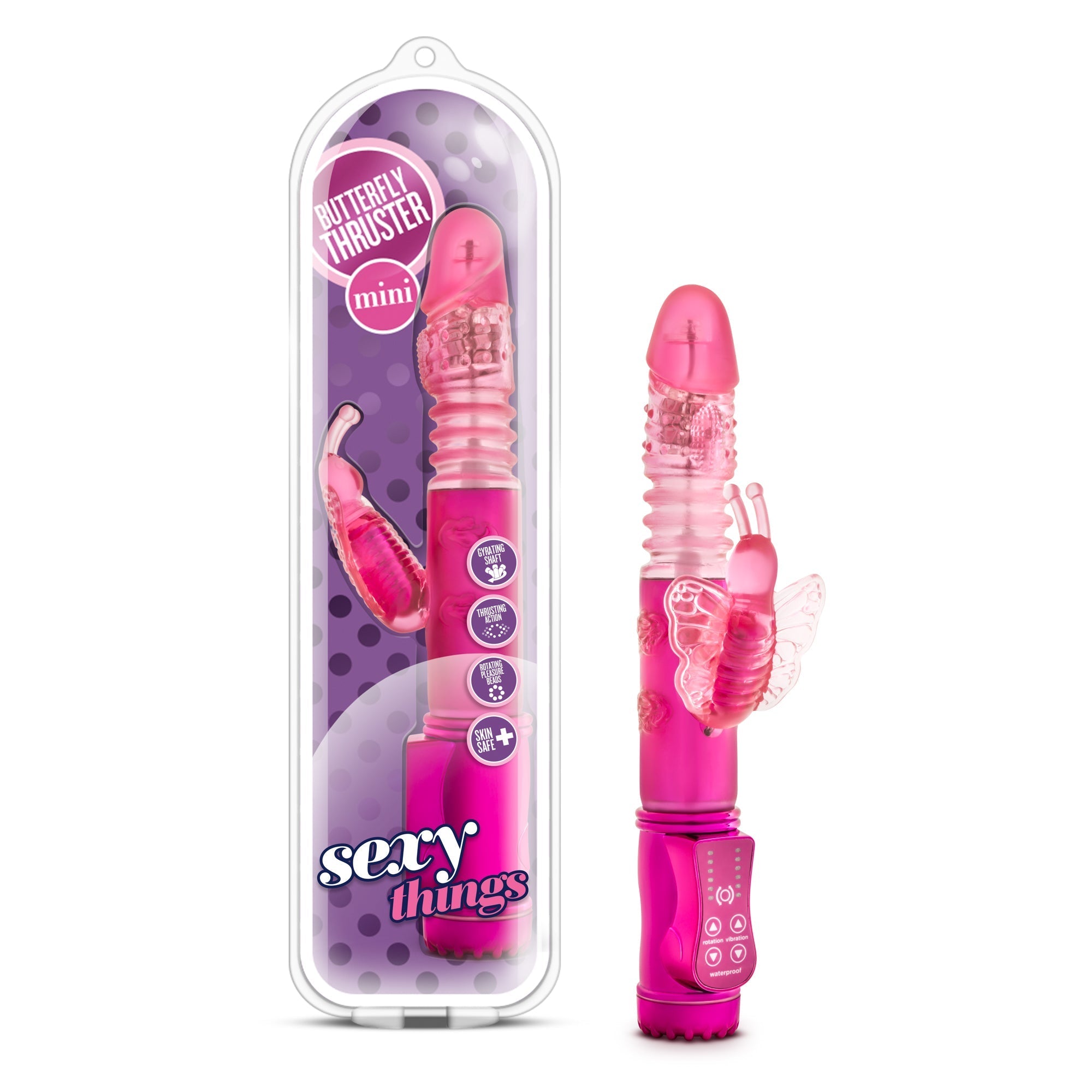 Ultimate pleasure with Blush Butterfly Thruster Mini