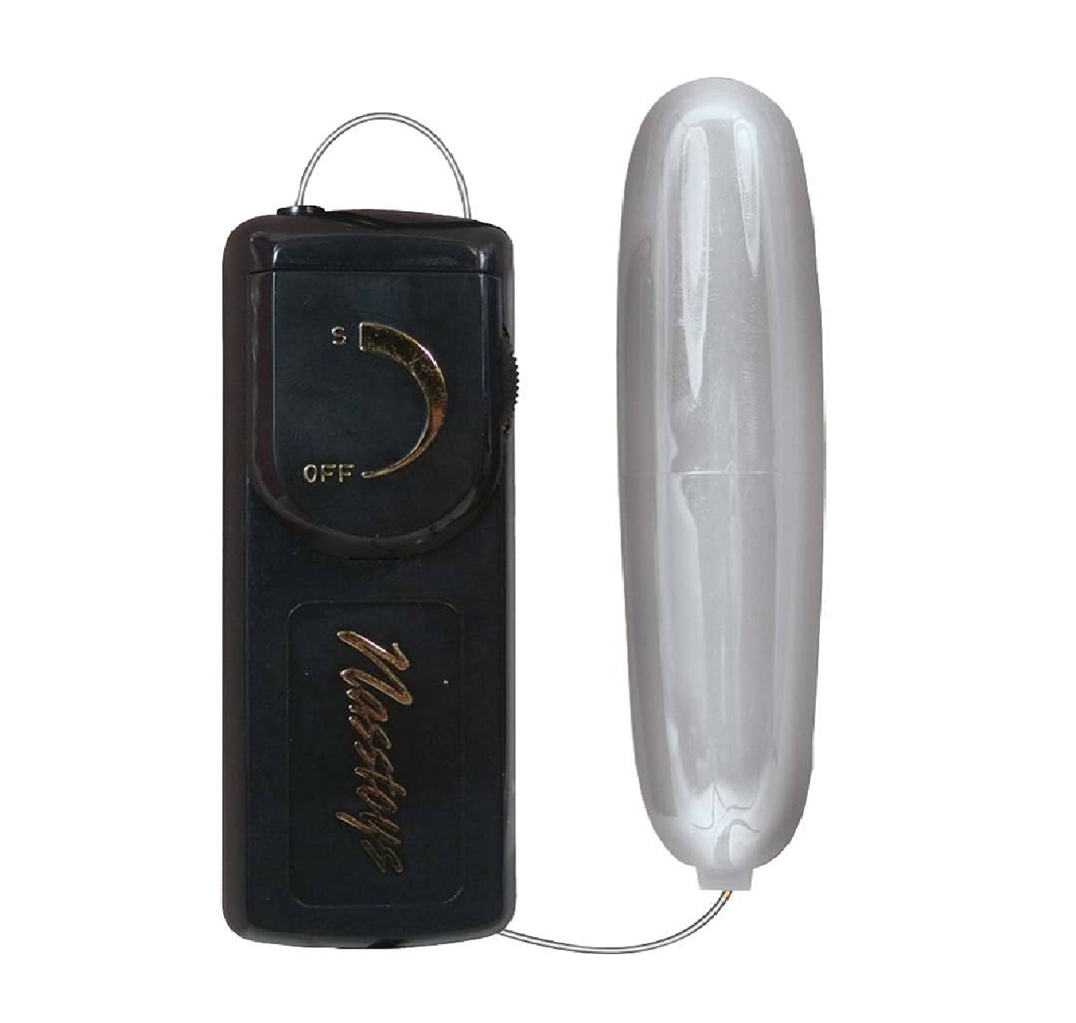 Ultra Bullet Vibrator with Controller in Sleek Silver