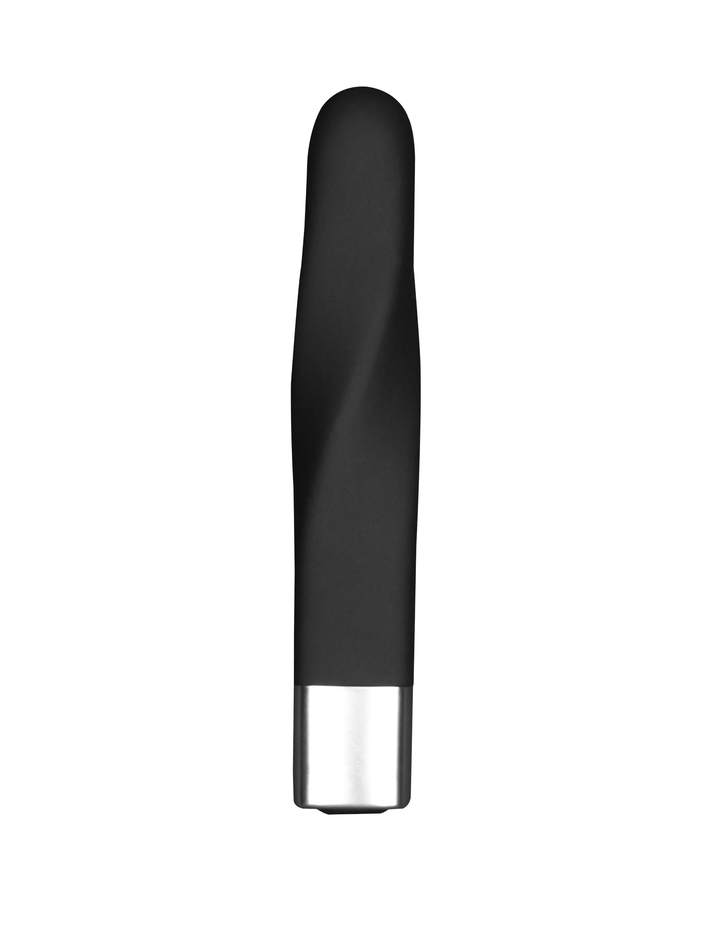 Ultra Edonista Layla Silicone Twist Bullet Vibrator - Black