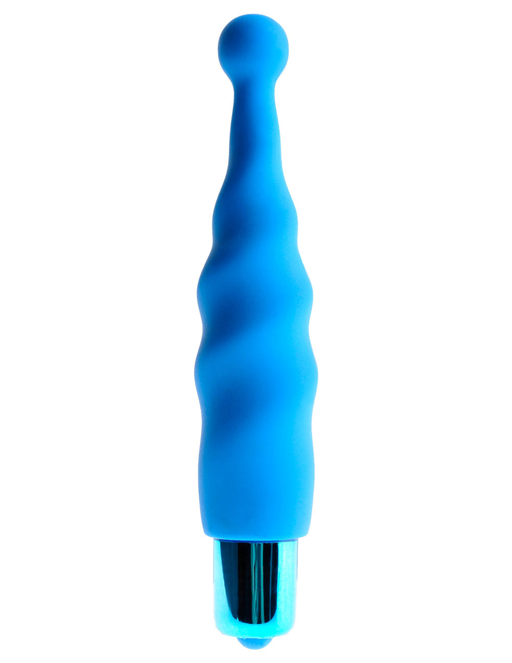 Ultra Smooth Silicone Fun Vibrator - Blue Blue