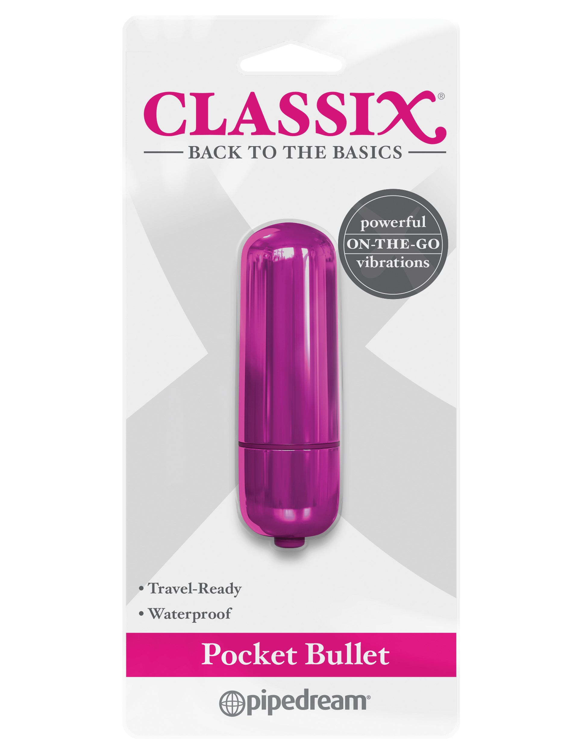 Unforgettable Classix Vibrating Pocket Bullet Pink