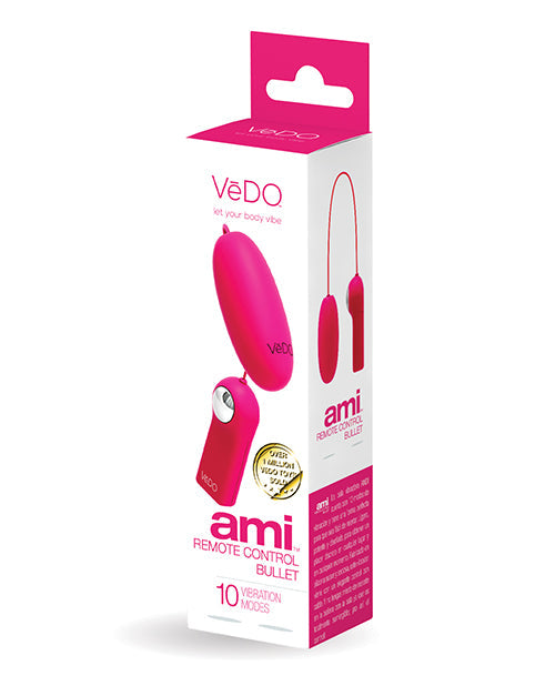 Vedo Ami Tease Me Turquoise - Remote Control Bullet Vibrator Pink