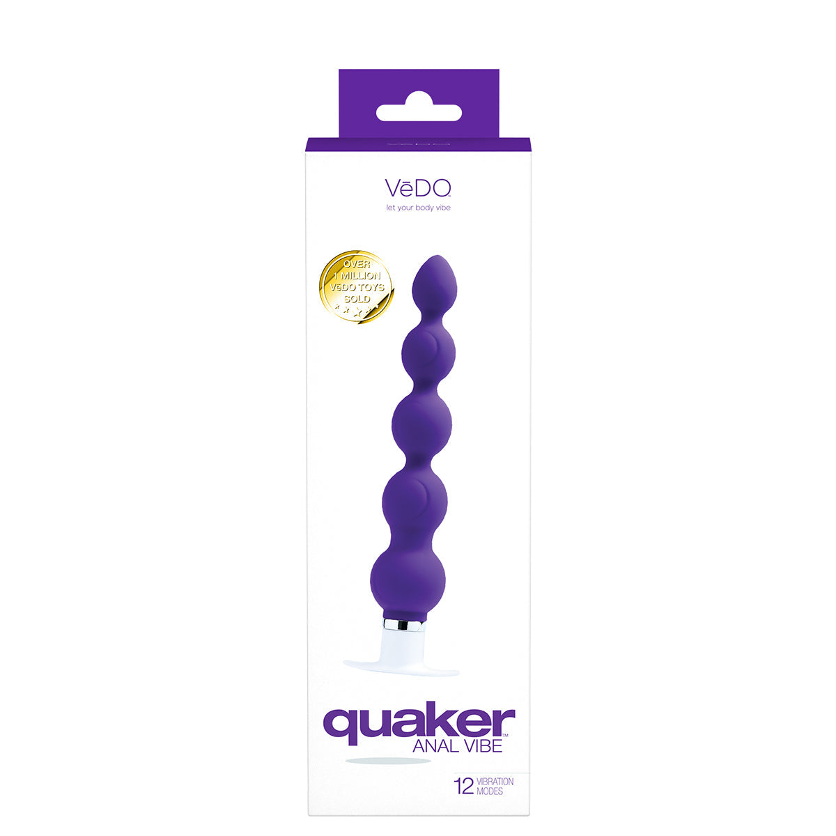 Vedo Quaker Anal Vibrator Indigo Into You