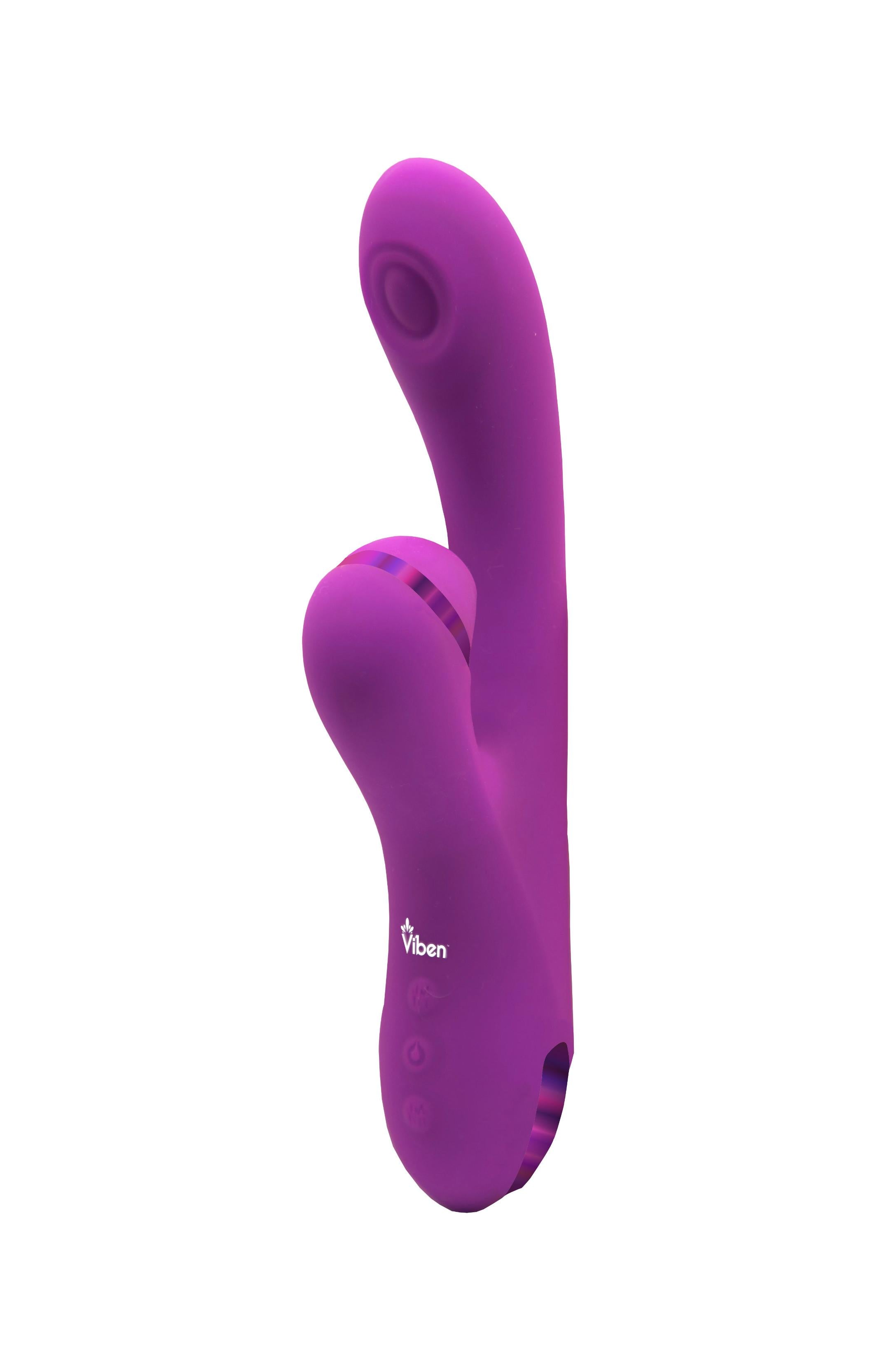 Viben Dazzle Thumping & Suction Rabbit Vibrator Berry