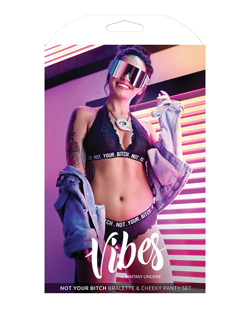 Vibes Not Your Bitch Bralette & Cheeky Panty