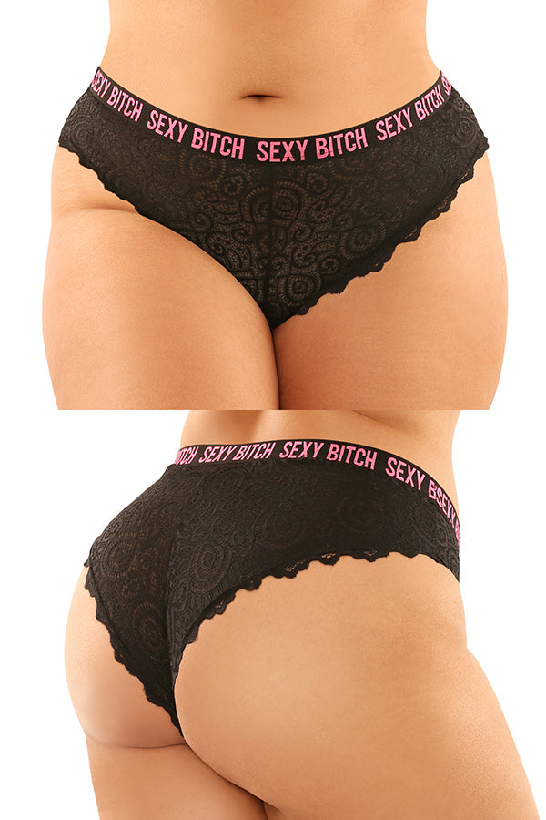 Vibes Sexy Bitch Panty & Thong 2pk