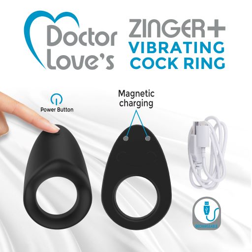 Vibrating Cock Ring for Couples with Silent Vibrations by Doctor Love