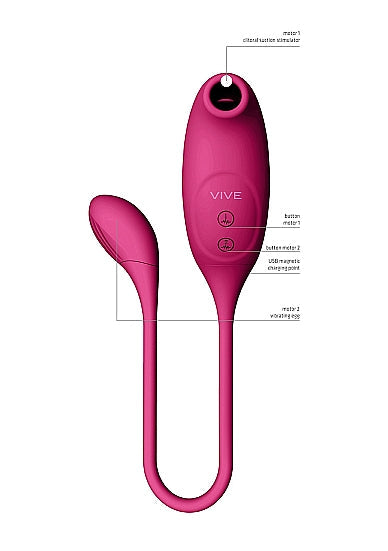 Vive Quino Air Wave & Egg Vibrator