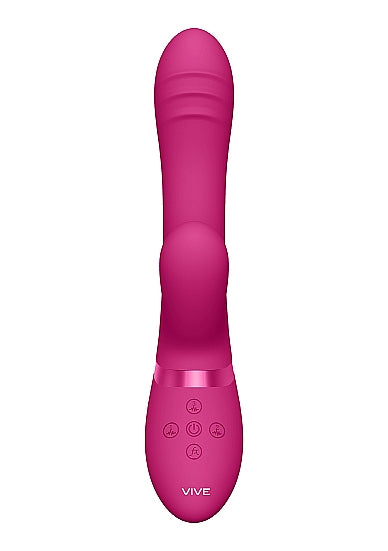 Vive Tani Pink Vibrator Finger Motion W/ Pulse Wave